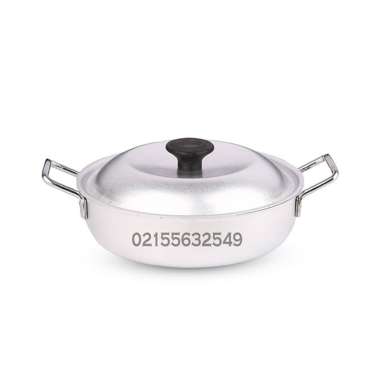  تابه روحی دو دسته , سرویس تابه روحی دو دسته 5 رقم , تابه الومینیومی , تابه آلومینیومی , تابه درب دار 