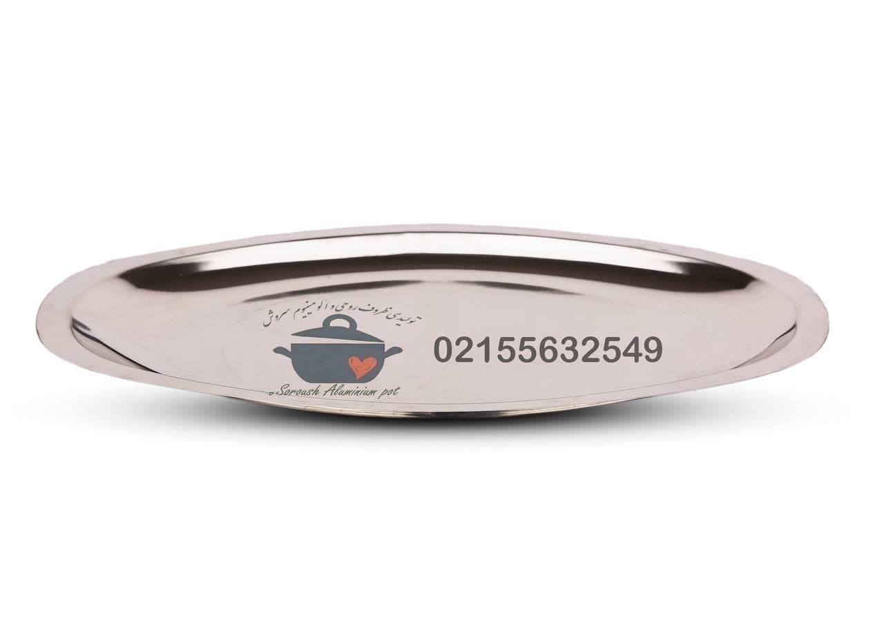 دیس تک نفره استیل , دیس رستورانی , دیس , دیس استیل , رستوران , غذا , بشقاب ی نفره , استیل ر