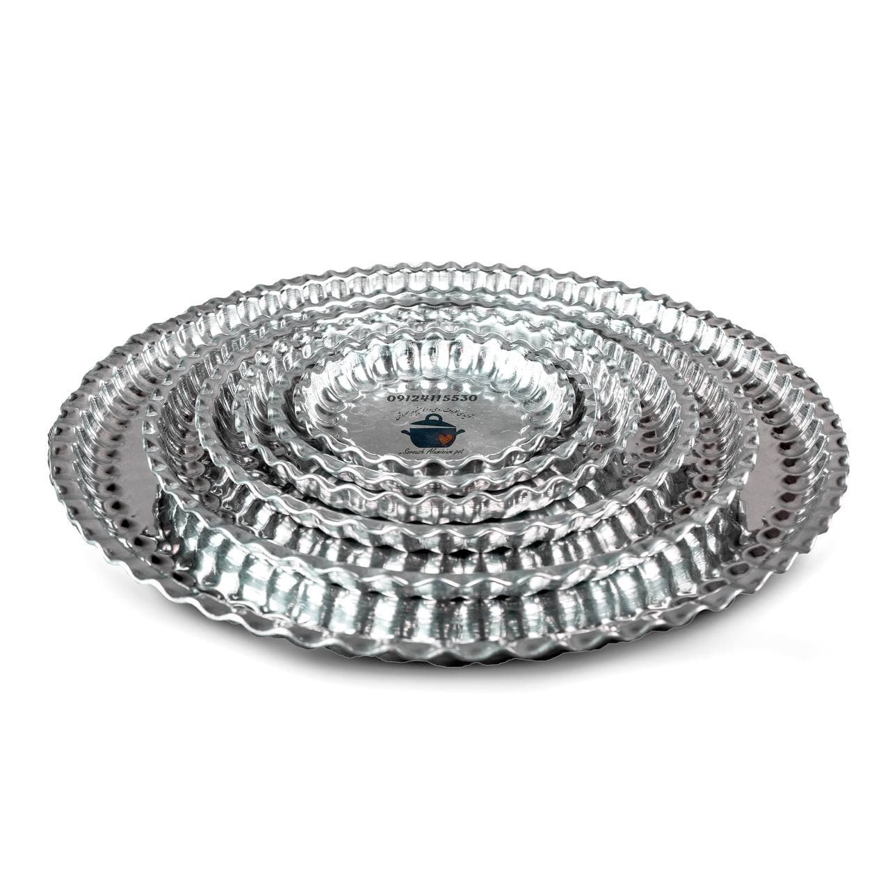  سینی روحی چکشی , سینی کنگره ای روحی, سرویس سینی روحی , ست سینی چکشی, سرویس سینی دالبری, 