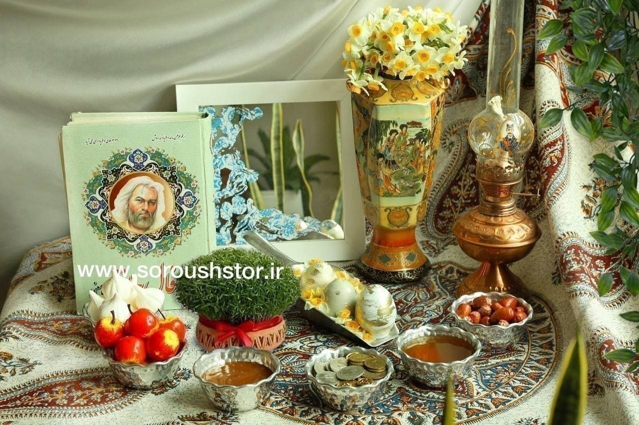  هفت سین , ست هفت سین , هفت سین روحی , سفره هفت سین , ظرف هفت سین ,کاسه روحی , کاسه چکشی , 